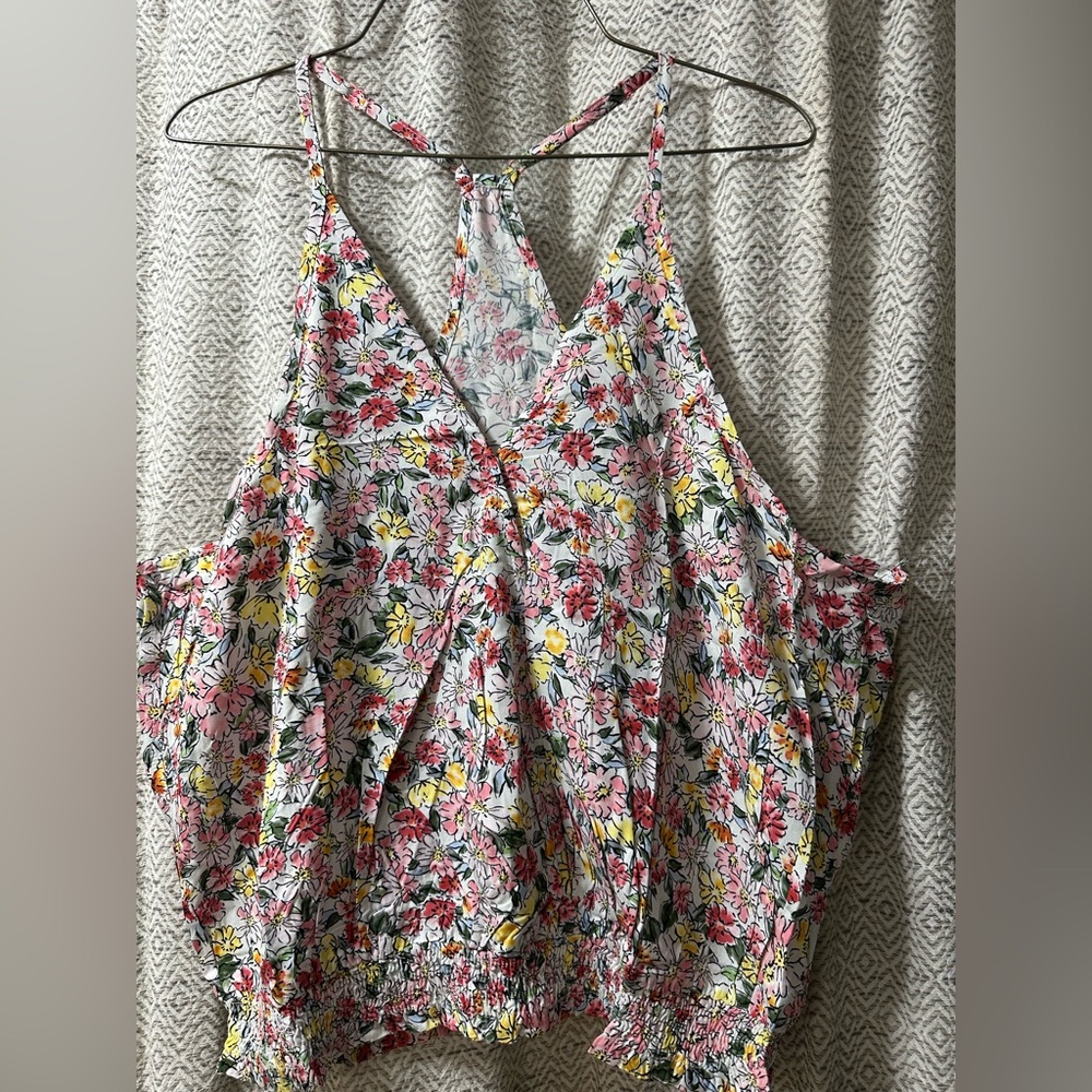 Floral Viscose Blouse - XL